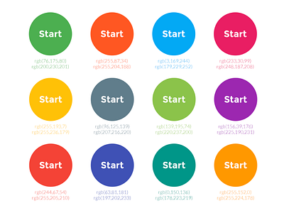 Time Tracker - colours app colours ios palette