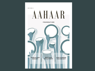 Magazine cover - Aahaar foundation canva design graphic design magazine cover