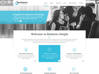 Simple business theme design