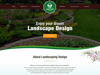 Landscape theme ( Web design )