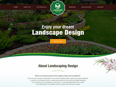 Landscape theme ( Web design )