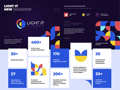 Light IT Rebranding branding colors graphic design grapic identity it logo logotype rebranding