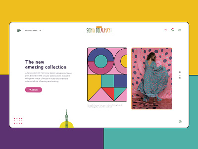 Sonya Delaunay v3 abstract colors web webdesign website