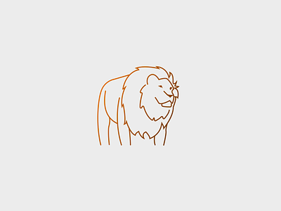 Lion Line Drawing design identity jayana lion logo premium simple sketch sri lanka