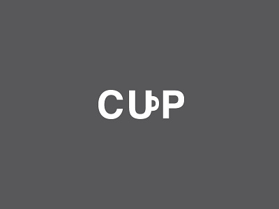 Cup cup icon identity logo logofolio minimal minimalistic monogram negatives space simple