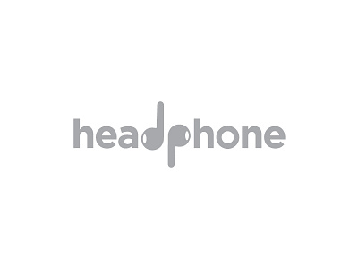 Headphone Minimal Icon brand branding dribbble headphone icon identity invitation invite logo minimal negative space simple