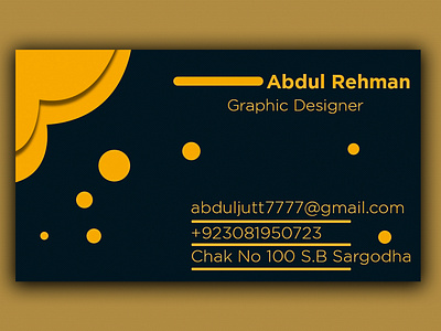 Visiting card design