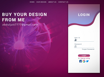 Login Interface design 😜 branding design illustration logo pakaging social media design typography ui uiux ux vector