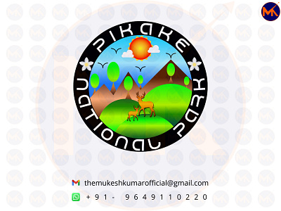 PIKAKE NATIONAL PARK LOGO DESIGN