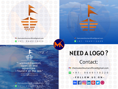 FOATA BOAT COMPANY LOGO DESIGN branding design icon logo vector