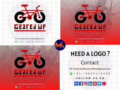 GEARED UP (BICYCLE SHOP LOGO DESIGN)