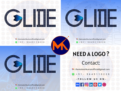 GLIDE (PAPER AIRPLANE LOGO DESIGN)