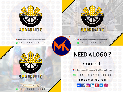 SHARECITY (RIDESHARE CAR SERVICE LOGO DESIGN) branding design graphic design icon logo vector