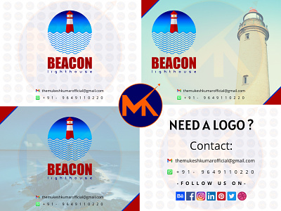 BEACON (LIGHTHOUSE LOGO DESIGN) branding design icon logo vector