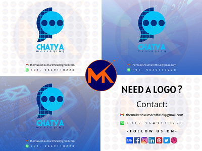 CHATYA (MESSAGING APP LOGO DESIGN) branding design graphic design icon logo vector