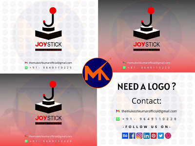JOYSTICK (VIDEO GAME ARCADE LOGO DESIGN) branding design graphic design icon logo vector