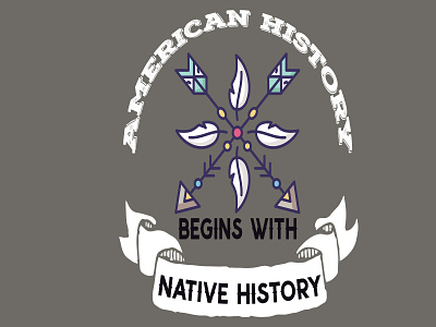 Native History branding graphic design tshirt