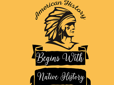 Native History branding design illustration tshirt typography vector