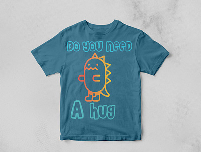 Need a Hug? branding design illustration tshirt typography vector