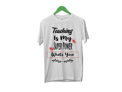 teacher t-shirt branding design illustration teach tshirt typography vector