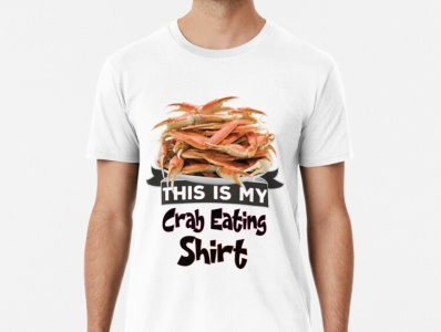 Crab T-shirt branding crab crab lover design eat crab illustration seafood tshirt typography vector