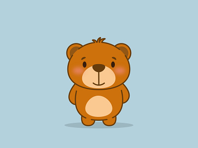 Little cute bear by Alyona Khukhka on Dribbble