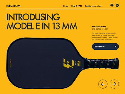 ELECTRUM | E-commerce website branding design typography