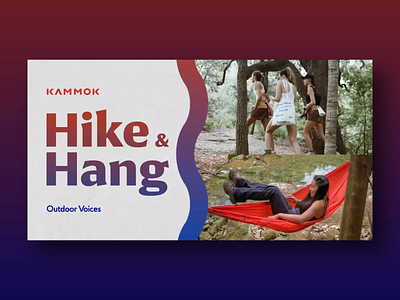 Hike & Hang with Outdoor Voices after effects animation facebook hang hike illustration instagram kammok outdoor voices ov socialmedia summer