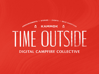 Time Outside Collective branding campfire collective digital events illustration kammok logo texture time outside