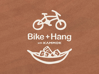 Bike & Hang with Kammok bike design hammock hang illustrator kammok logo texture