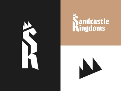 Sandcastle Kingdoms beach camp camp crown gothic k king kingdoms letters logo s sandcastle summer