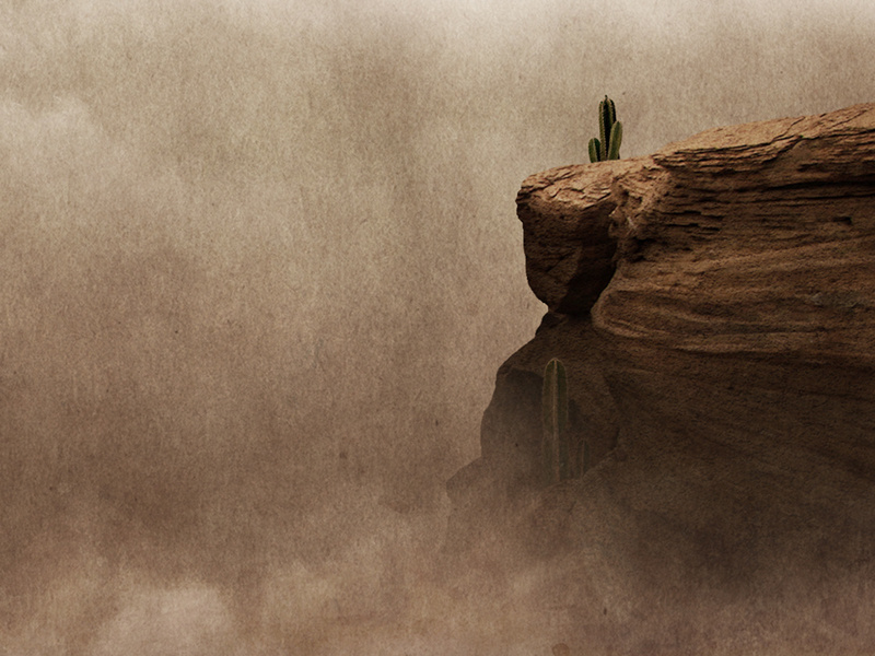 Desert Cliffs band rock album artwork ep release photoshop fantasy music wild west cactus