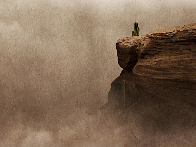 Desert Cliffs album artwork band cactus ep fantasy music photoshop release rock west wild