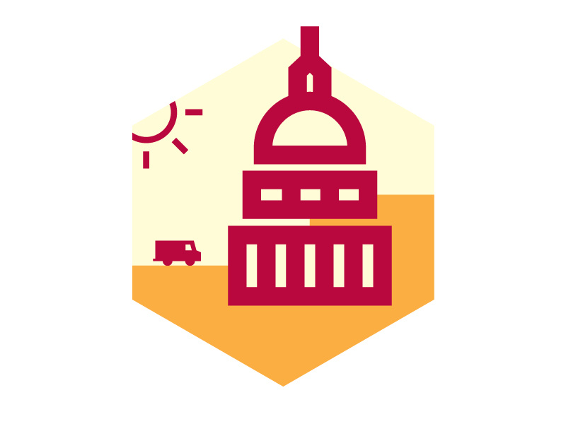 ATX Capitol Icon icon mark logo city austin texas capital profile social series preaching summer