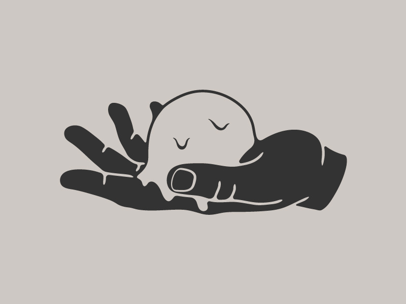 Sticky Hands logo icon draw ice cream illustrator pen tool illustration hands