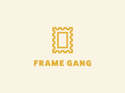 Frame Gang mark frame frames gang illustrator line minimal monoline pugs simple thug pug