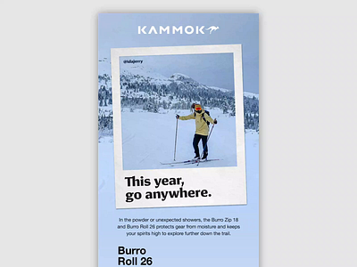 01.11.20 - Burro Winter - Kammok Email after effects design email design email marketing iu kammok products