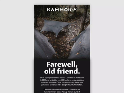 01.21.20 - Sunset the Glider after effects design email design email marketing kammok products ui