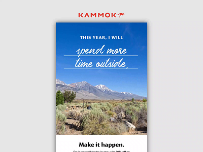 12.28.19 - New Year Resolutions after effects design email design email marketing kammok products ui