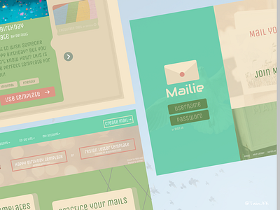 Mailie - a web design design ui