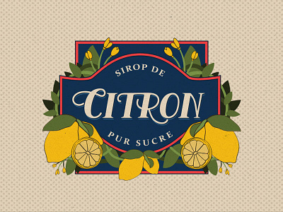 Citron citron hand lettering typeface vintage