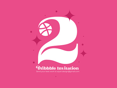 2 Dribbble Invites dribbble invitation driblers giveaway invitation player portfolio