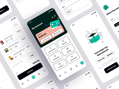 SHOPPER - ECOMMERCE MOBILE APP & WEBSITE app design bank delivery ecommerce home illustration mobile app mobile design onboarding online shopping order payment shopping sign in template ui ui kit wallet web design website design