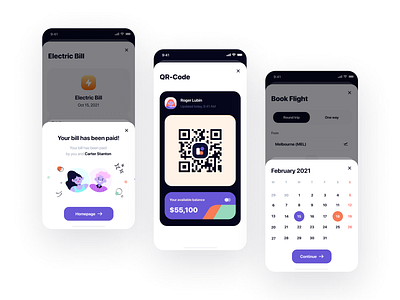 Mallet - Light mode & Dark mode finance UI Kit app design bank bank card banking dark mode dark theme home illustration mobile app mobile banking mobile design onboarding payment ui wallet wallet ui web design