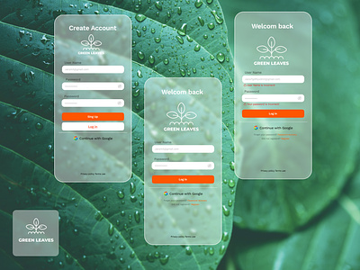 GREEN LEAVES APP app design graphic design illustration ux