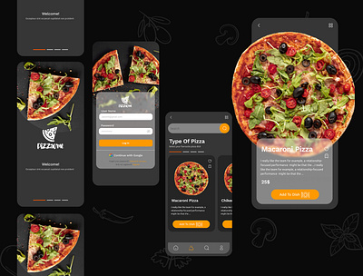 Pizzaome app.resturant app branding design graphic design illustration logo typography ui ux vector