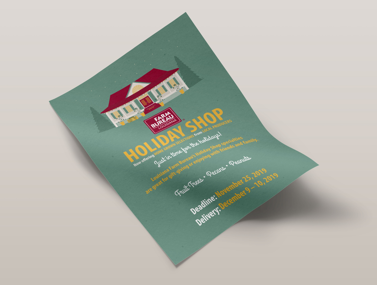 2019 Louisiana Farm Bureau Holiday Shop Office Flyer by Monica