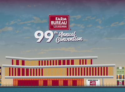 99th Louisiana Farm Bureau Convention agriculture convention design farm bureau illustration louisiana louisiana farm bureau