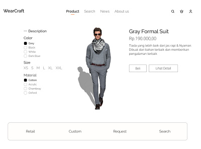 Fashion UI app design minimalistic ui ux web