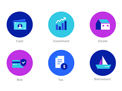 icons advisor bold graphic icons investment website